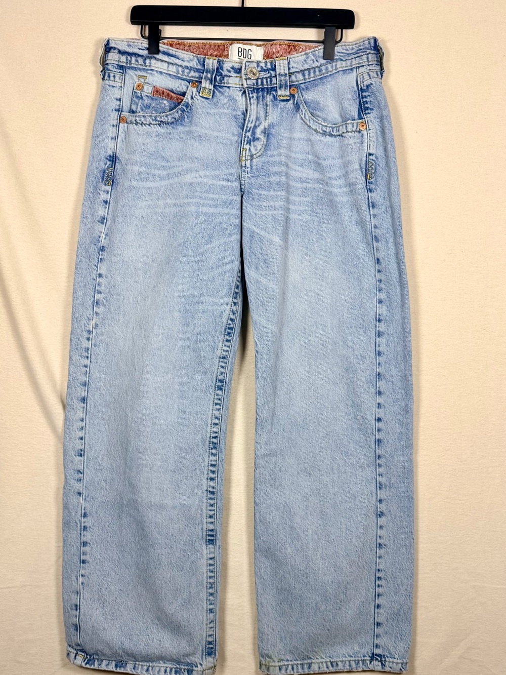 BDG Women’s Urban Outfitters Kayla Bandana Low Rise Wide Leg Jeans